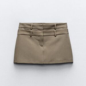Zara double waistband skirt